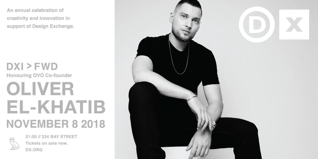 Design Exchange celebrates OVO's Oliver ElKhatib on November 8
