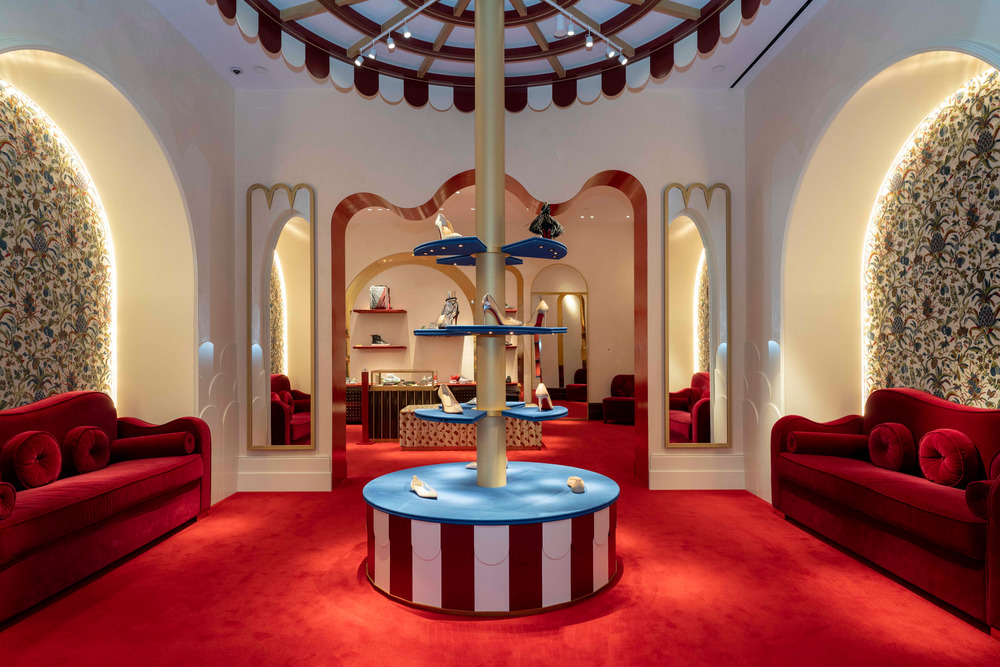 Paint it Red: Christian Louboutin Boutique - Canadian Interiors