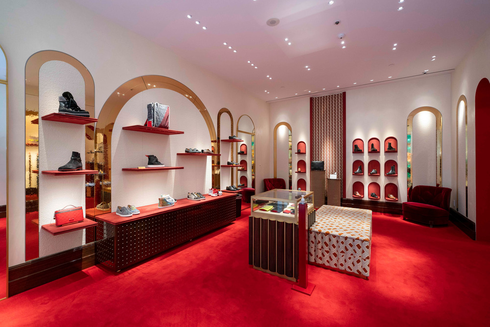 Paint it Red: Christian Louboutin Boutique - Canadian Interiors